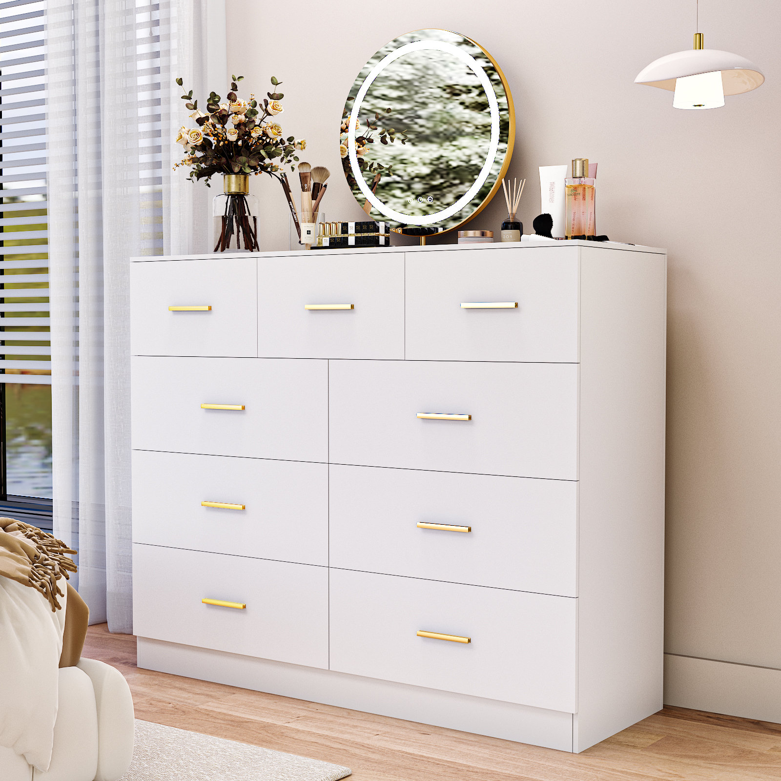 Mercer41 9 Drawer Double Row Storage Cabinet & Reviews | Wayfair